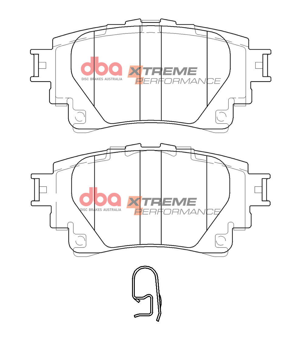 Xp Xtreme Performance Brake Pads Toyota Corolla Mzea 06/18 Yaris Cross 2020 -> Rear DB15044XP - DBA