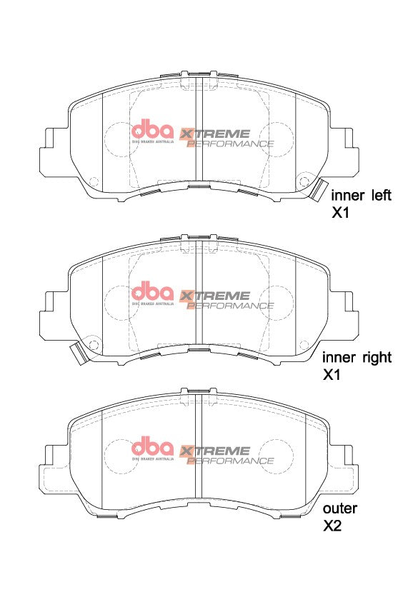 Xp Performance Brake Pads Mitsubishi Eclipse Cross 2017 -> Front DB15048XP - DBA