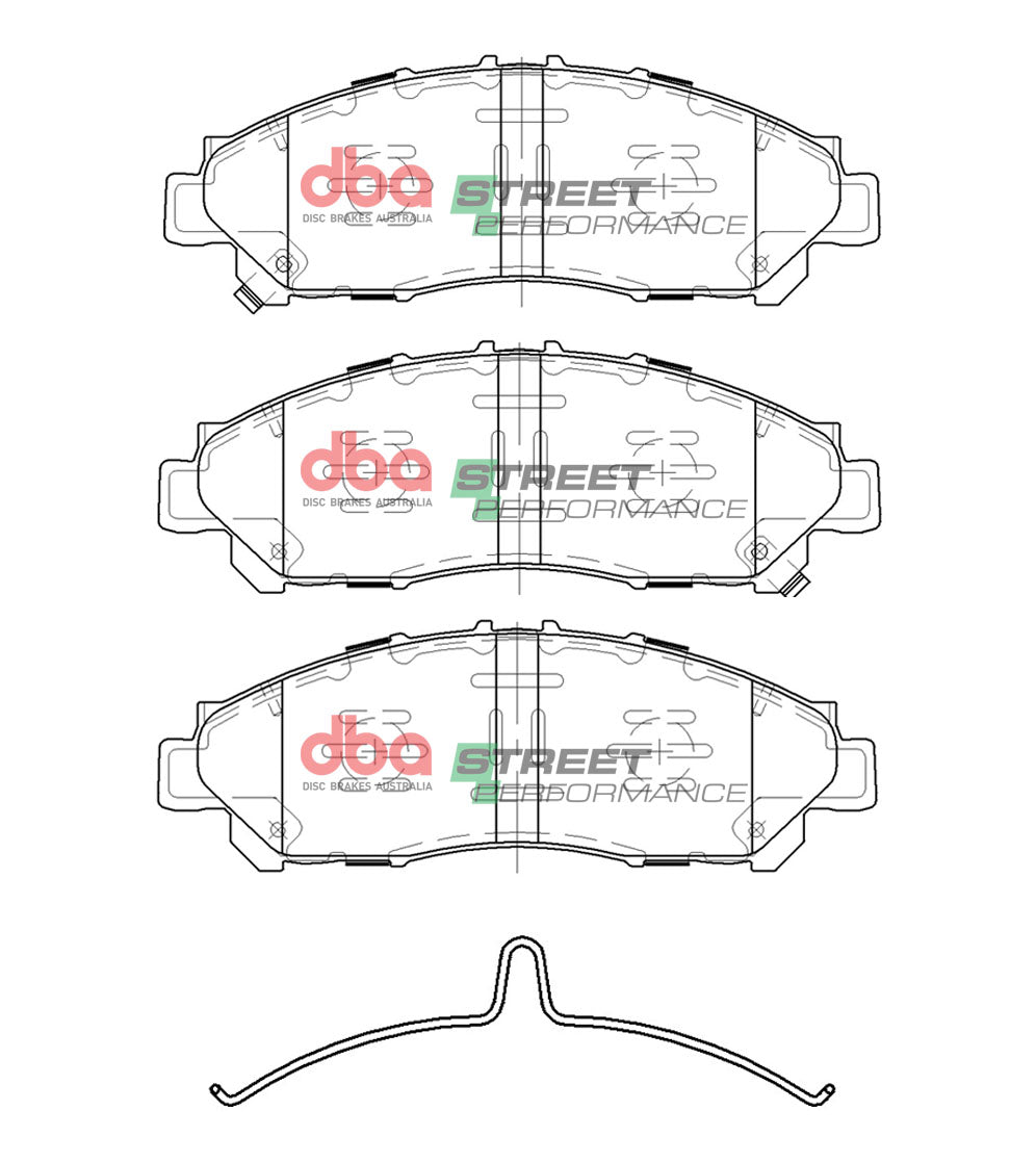 Sp Street Performance Brake Pads Toyota Hi-Ace 2019 -> Front DB15051SP - DBA