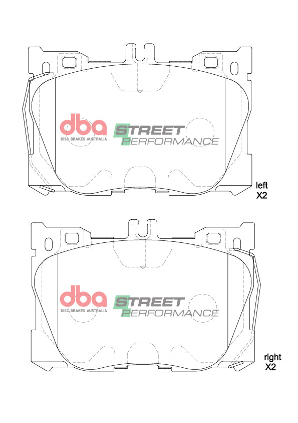 Sp Performance Brake Pads Mercedes E300 2020-2021 Front DB15062SP - DBA