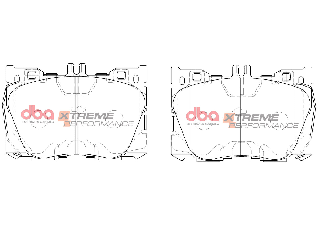 Xp Xtreme Performance Brake Pads Mercedes-Benz C450 AMG/E450/GLC250/GLC450 Amg Xp Ort X253 2015 On Front DB15062XP - DBA