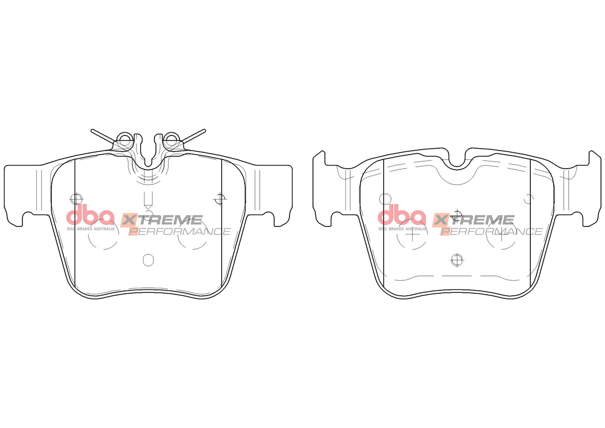 Xp Xtreme Performance Brake Pads Mercedes-Benz C450 AMG/E450/GLC250/GLC450 Amg Xp Ort X253 2015 On Rear DB15063XP - DBA