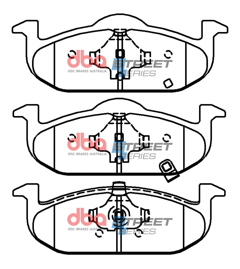 Ss Street Series Brake Pads MG3 1.5L 2011 -> Front DB15065SS - DBA