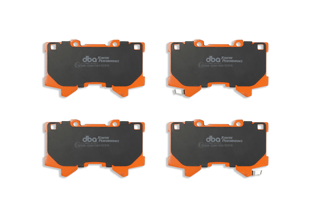 Xp Xtreme Performance Brake Pads Toyota Landcruiser 300 Series 2022 -> Front With Shims Clips And Abutment Clips DB15077XP - DBA