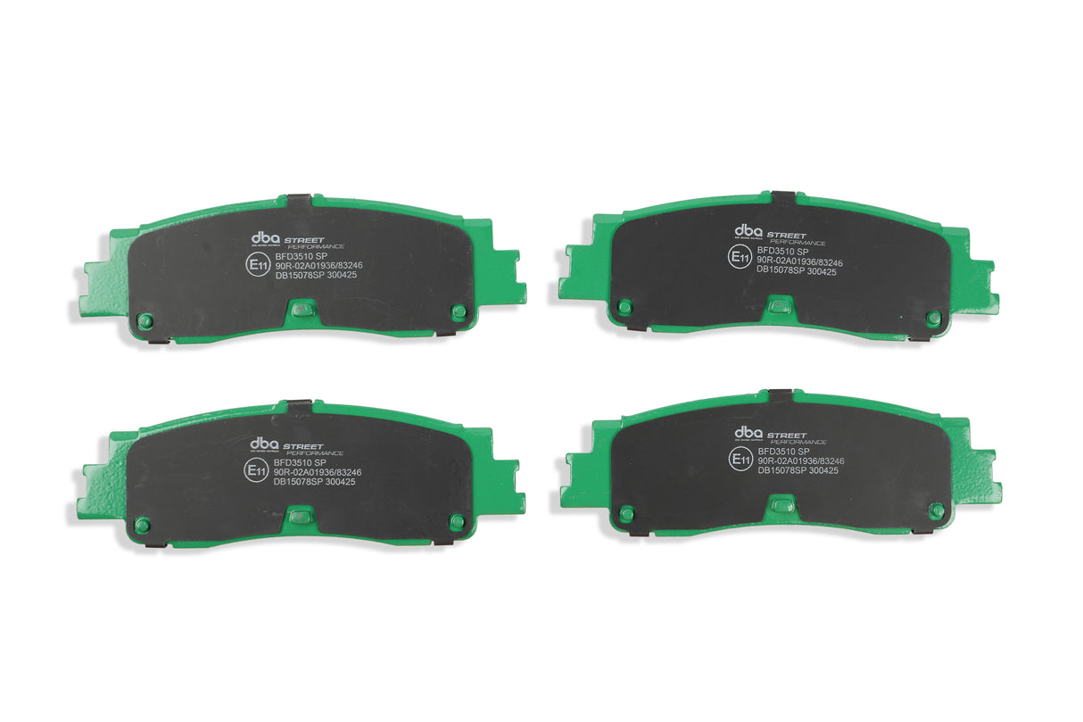 Sp Street Performance Brake Pads Toyota Landcruiser 300 Series 2022 -> Rear With Shims Clips And Abutment Clips DB15078SP - DBA
