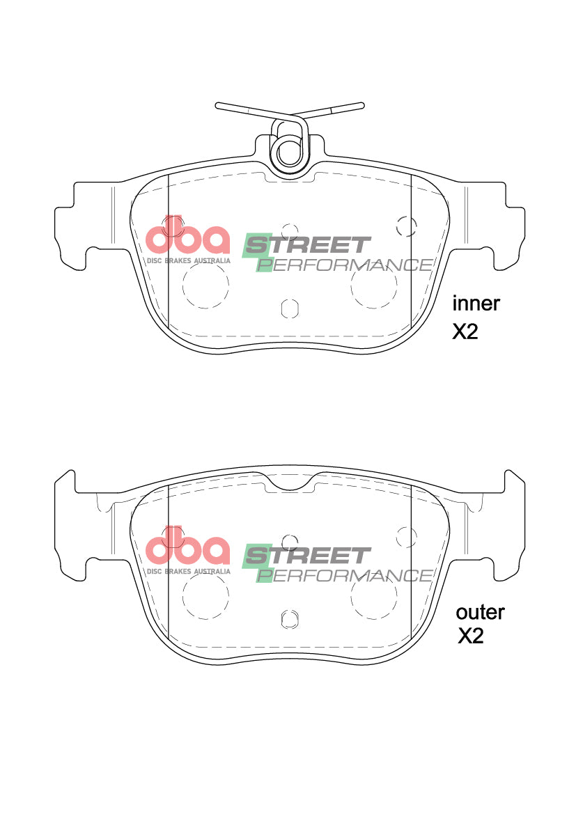 Sp Performance Brake Pads Cupra Formentor 2022 On Rear DB15092SP - DBA