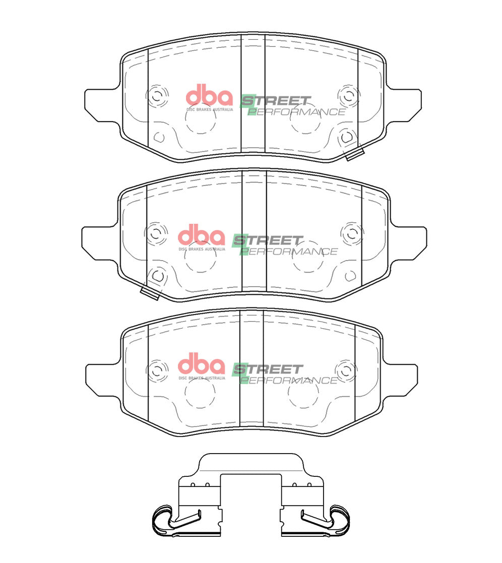 Sp Street Performance Brake Pads Greatwall Cannon 2.0T 2019 On Rear DB15094SP - DBA