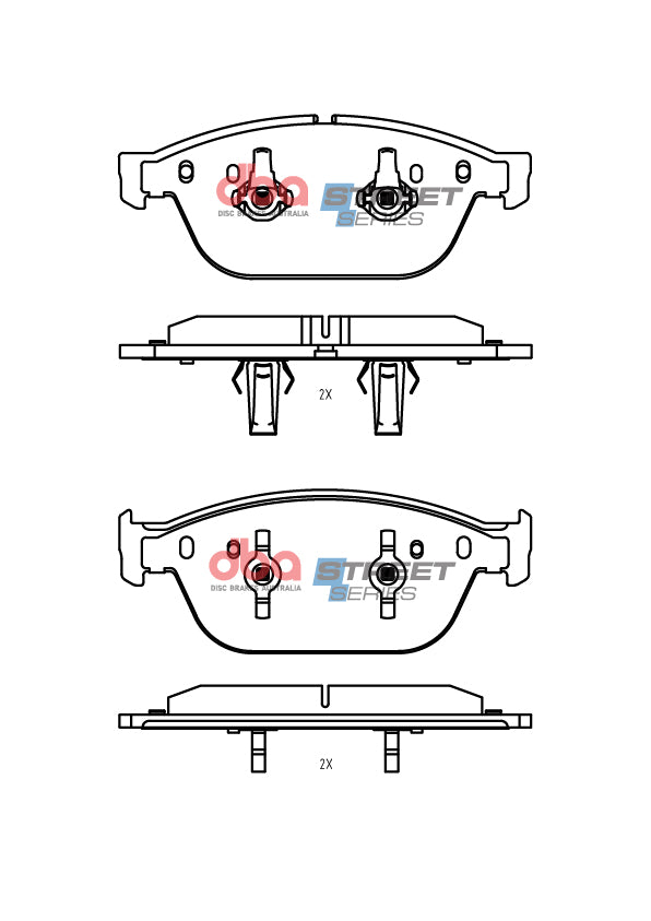 Ss Street Series Brake Pads Audi SQ5 A8. 2013-2014F(suits Wear Sensor DBAWS112 DB15099SS - DBA