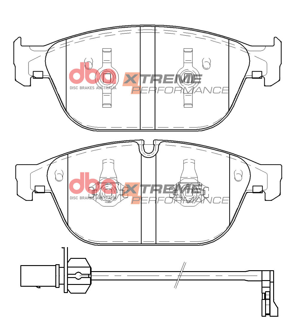 Xp Performance Brake Pads Audi SQ5 A8. 2013-2014 Front(suits Wear Sensor DBAWS1125 ) DB15099XP - DBA