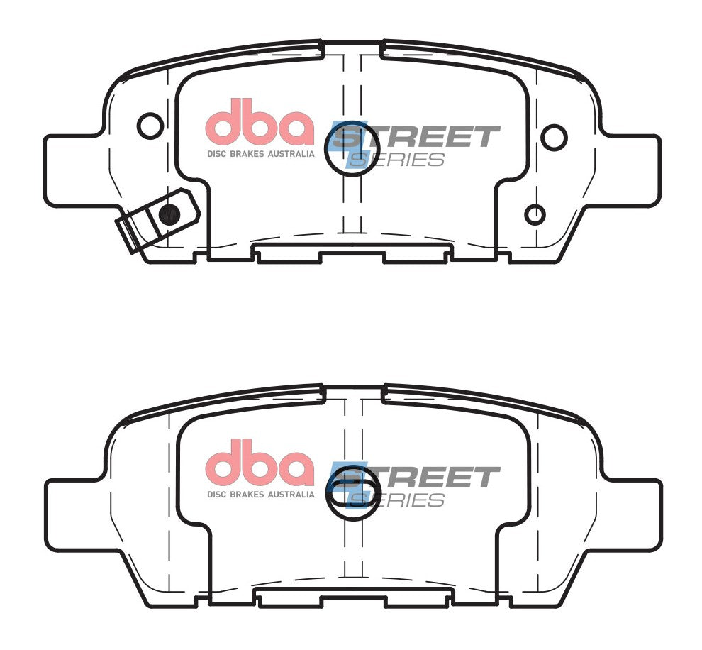 Ss Street Series Brake Pads Infiniti & Nissan 2001-2014 Rear DB1509SS - DBA