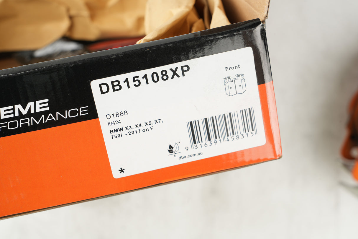Xp Performance Brake Pads Bmw X3 X4 X5 X7 2017 -> Front DB15108XP - DBA