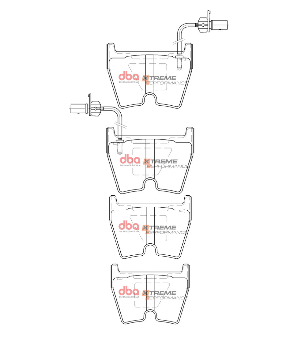 Xp Performance Brake Pads Audi A6/A7/A8 2010 ( 8 Pad Set ) -> Front DB15110XP - DBA