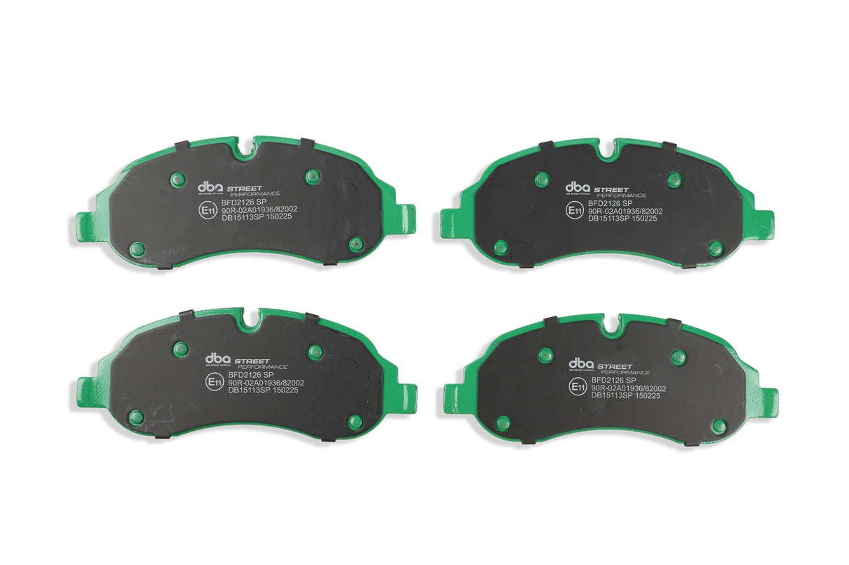 Sp Street Performance Brake Pads Ford Transit 2014 On Dual Rear Wheels Front DB15113SP - DBA