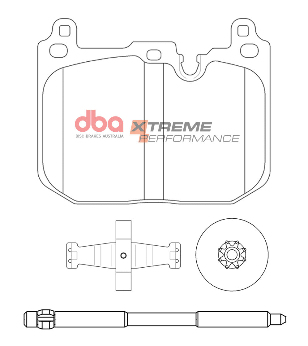Xp Performance Brake Pads Bmw X1 1.6L 2014 On F(suits Wear Sensor DBAWS1066 DBAWS1068 ) DB15131XP - DBA