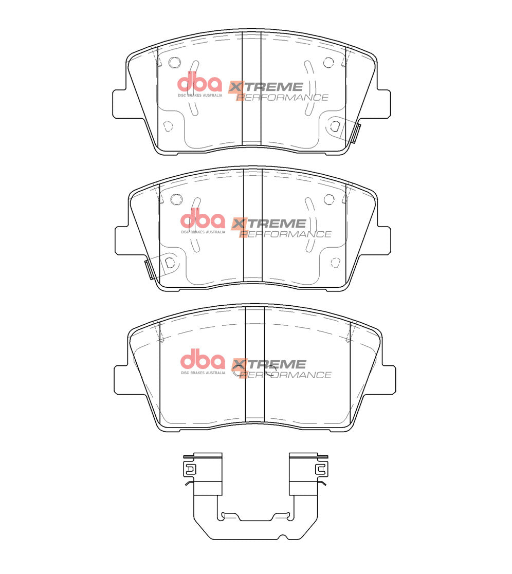 Xp Performance Brake Pads Kia Stinger 2017 On 2.0& 2.2L -> Front DB15133XP - DBA