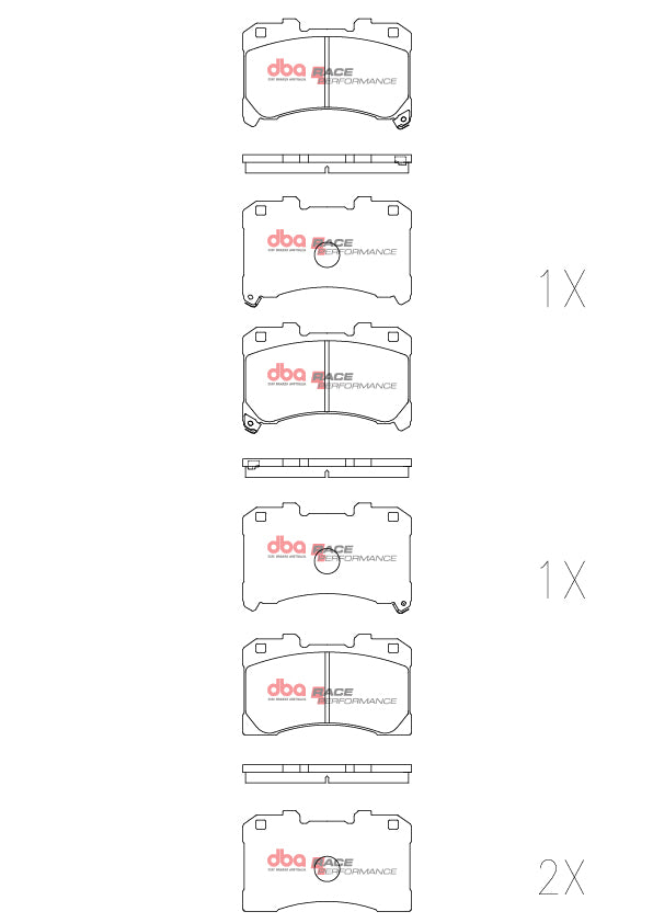 Race Performance Brake Pads Toyota Yaris Gr 2019 On Front DB15147RP - DBA
