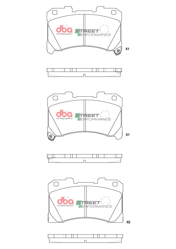 Sp Street Performance Brake Pads Gr Yaris 2019 On Front DB15147SP - DBA