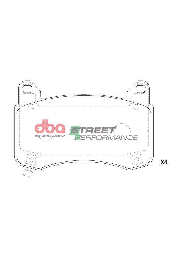 Sp Performance Brake Pads Tesla Model Y Performance 2023 On Front DB15160SP - DBA