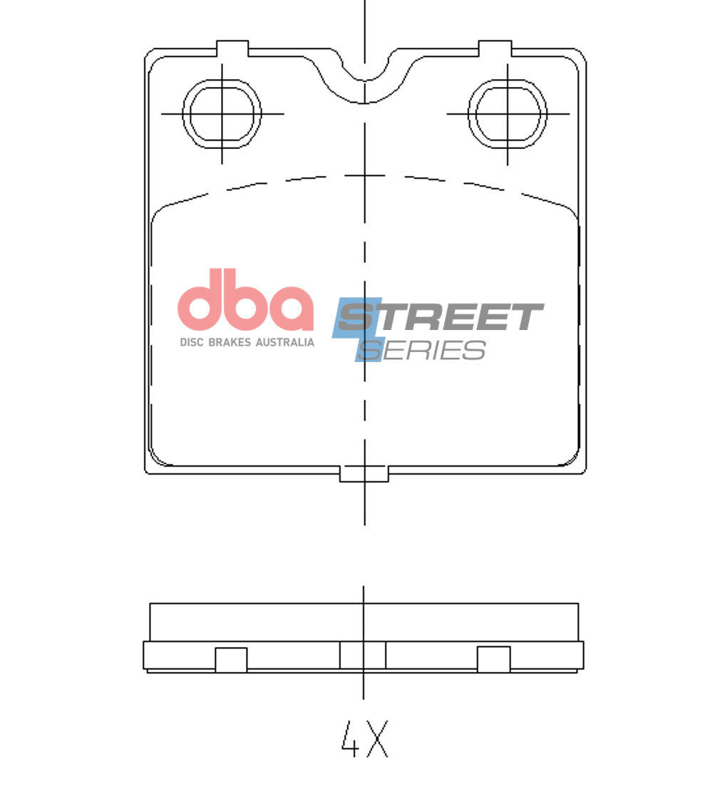 Ss Street Series Brake Pads Tesla Electric Handbrake Model S/Model X 2012 On Hb DB15163SS - DBA