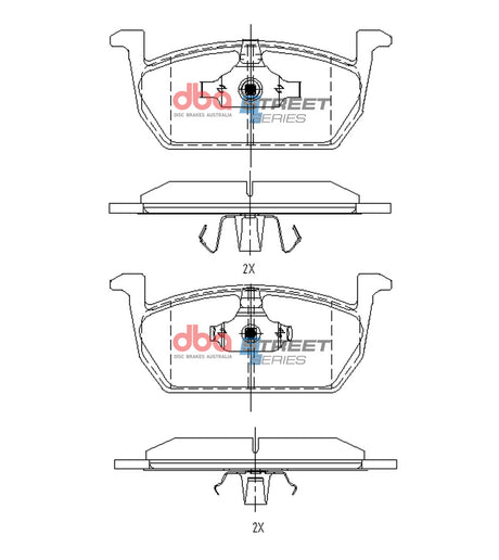 Front Street Series Brake Pads DB15168SS - DBA
