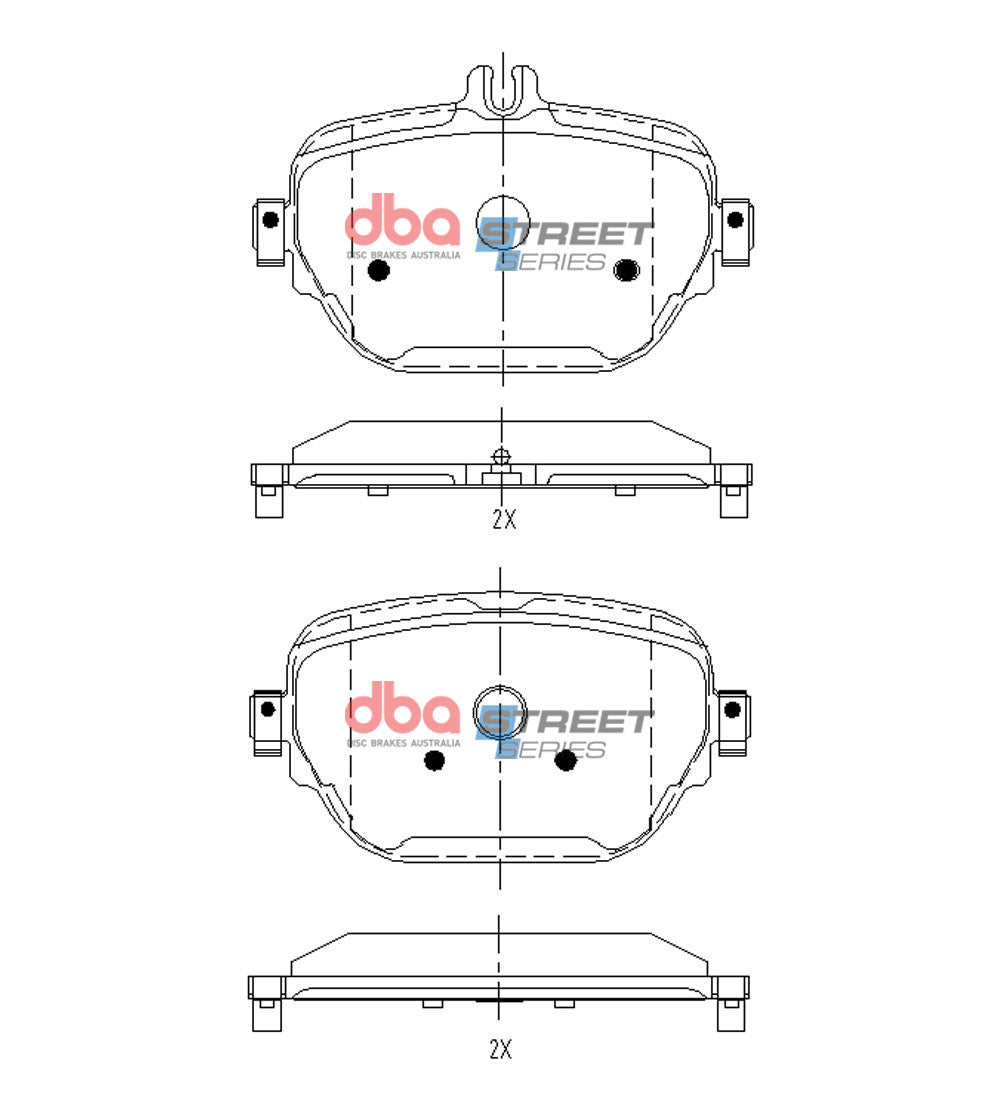 Ss Street Series Brake Pads Mercedes-Benz E-Matic & Other Various On Rear DB15171SS - DBA