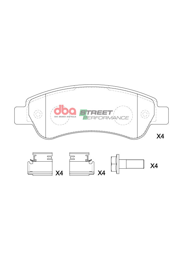 Sp Performance Brake Pads Fiat Ducato 2006-2014 Rear DB15173SP - DBA
