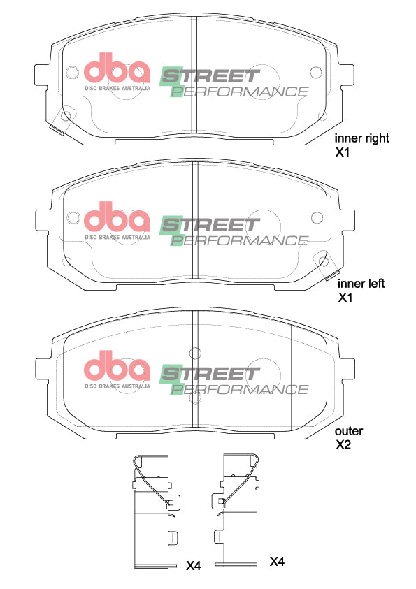 Sp Performance Brake Pads Hyundai Tucson 2022 On Front DB15177SP - DBA