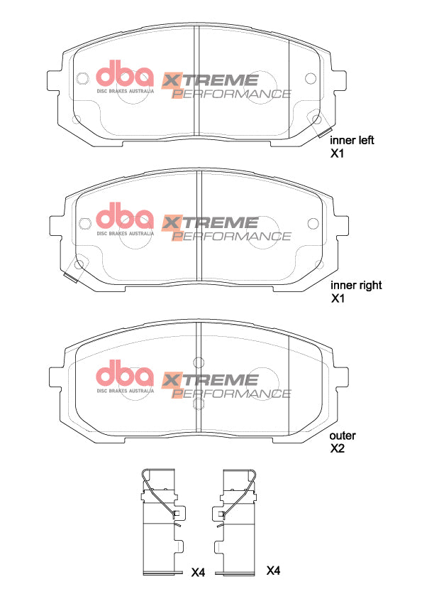 Xp Performance Brake Pads Hyundai Tucson 2022 On Front DB15177XP - DBA