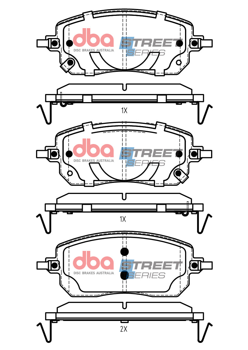 Ss Street Series Brake Pads Haval Jolion 2021 On Front DB15183SS - DBA