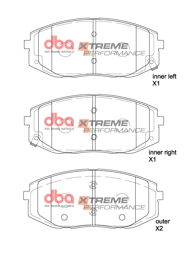 Xp Performance Brake Pads Hyundai Staria Us 2021 On Front DB15185XP - DBA