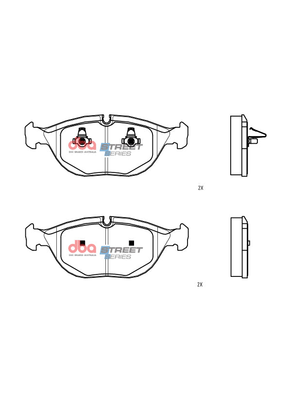 Ss Street Series Brake Pads Chrysler Crossfire Srt 6 2003 2007 Front DB15194SS - DBA