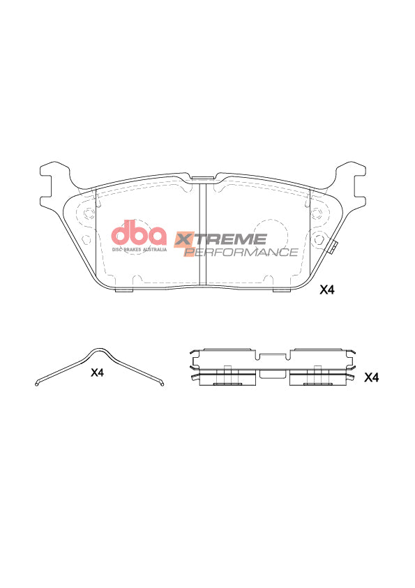 Xp Performance Brake Pads Dodge Ram 5.7 2018 On Rear DB15196XP - DBA
