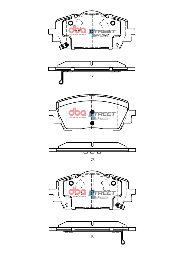Ss Street Series Brake Pads Genesis G80 2.5T/AWD 2020 On Front DB15205SS - DBA