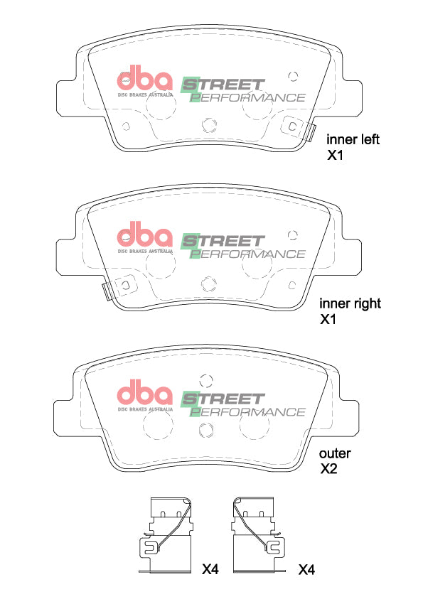 Sp Performance Brake Pads Hyundai Staria/Genesis G80 2.5T/AWD 2020 On Rear DB15206SP - DBA