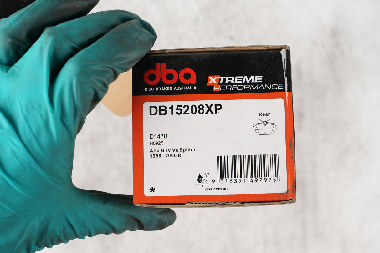 Xp Performance Brake Pads Alfa Gtv V6 Spider 1998 2006 Rear DB15208XP - DBA