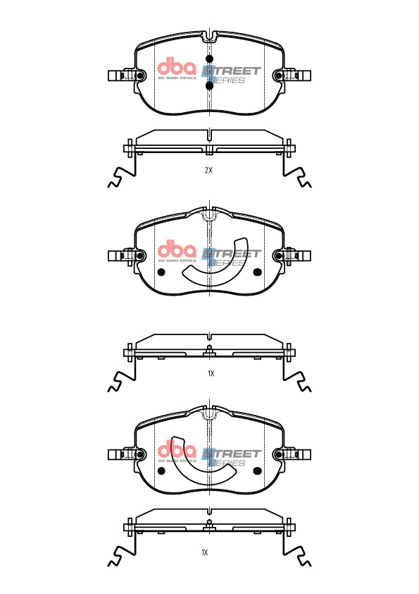 Ss Street Series Brake Pads Mercedes-Benz C200 Mhev 2021 On Front DB15209SS - DBA