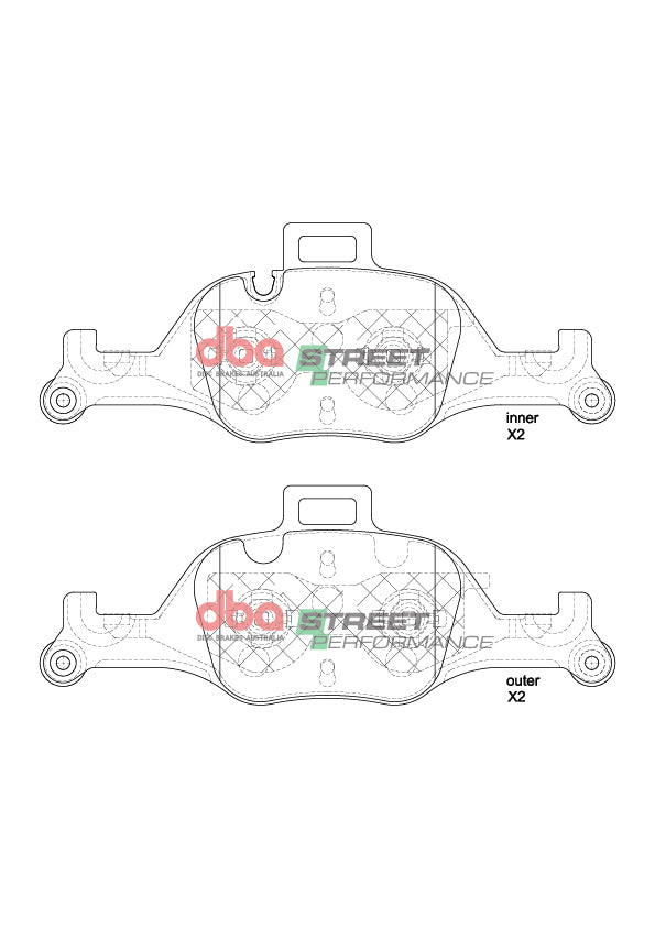 Sp Performance Brake Pads Bmw 530I (Non Sport) 07/2020 > Front DB15219SP - DBA