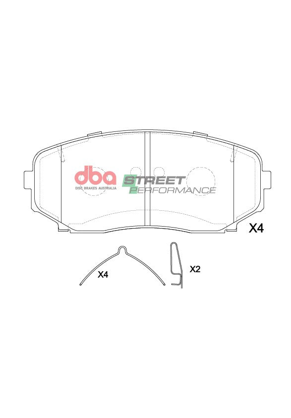 Sp Performance Brake Pads Mitsubishi Eclipse Cross 2017 -> Front DB15252SP - DBA