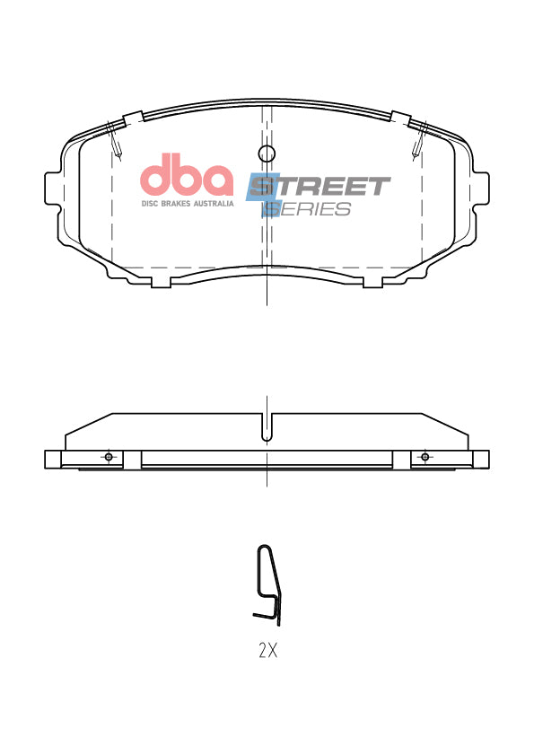 Ss Street Series Brake Pads Mitsubishi Eclipse Cross 2017 > Front DB15252SS - DBA