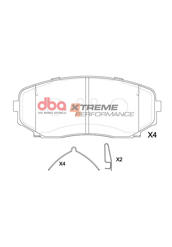 Xp Performance Brake Pads Mitsubishi Eclipse Cross 2017 -> Front DB15252XP - DBA