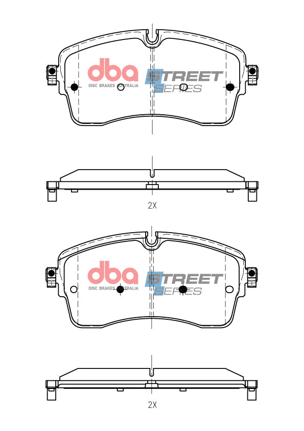 Ss Street Series Brake Pads Jaguar E-Pace (18 Inch Wheels) 2017 -> Front DB15257SS - DBA
