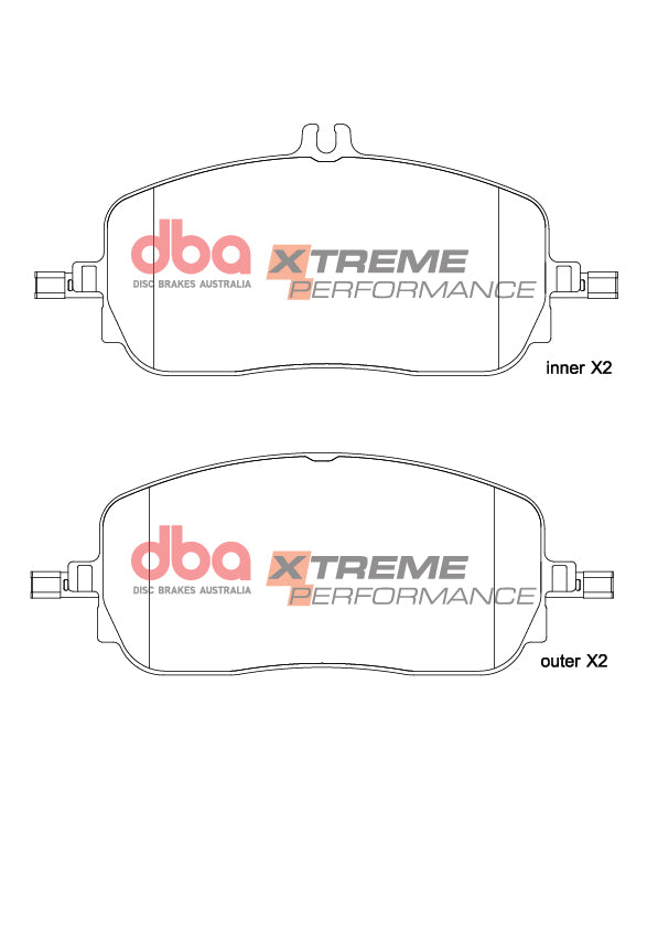 Xp Performance Brake Padsmercedes Benz C300 W206STD Braking System 2021-> Front DB15274XP - DBA
