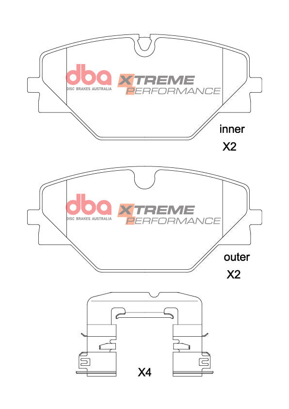 Xp Performance Brake Padsrange Rover Sportiii 3L DIESELAJ20D6 19 & 20 Wheels 2023 Rear DB15293XP - DBA