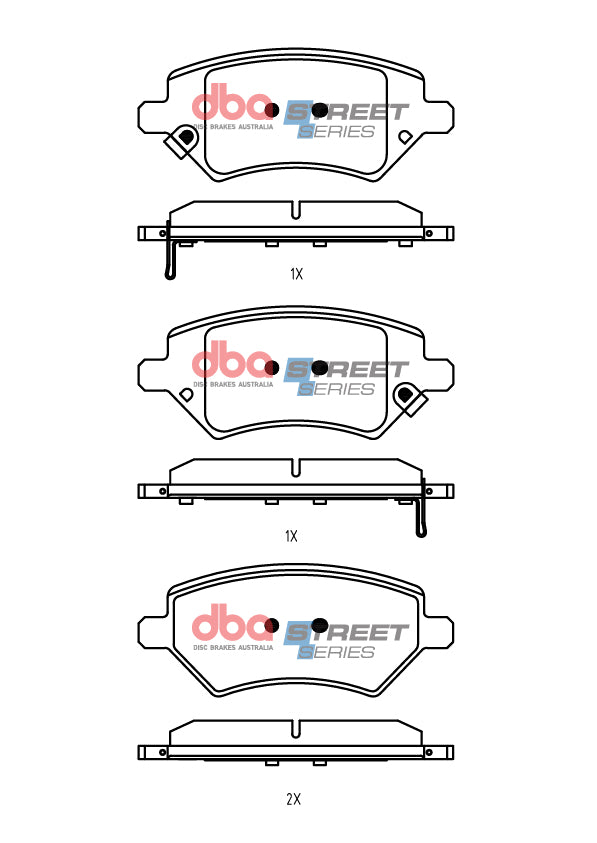 Ss Street Series Brake Pads Chery Omoda 5 1.5L T34 12/2022 > Front DB15324SS - DBA