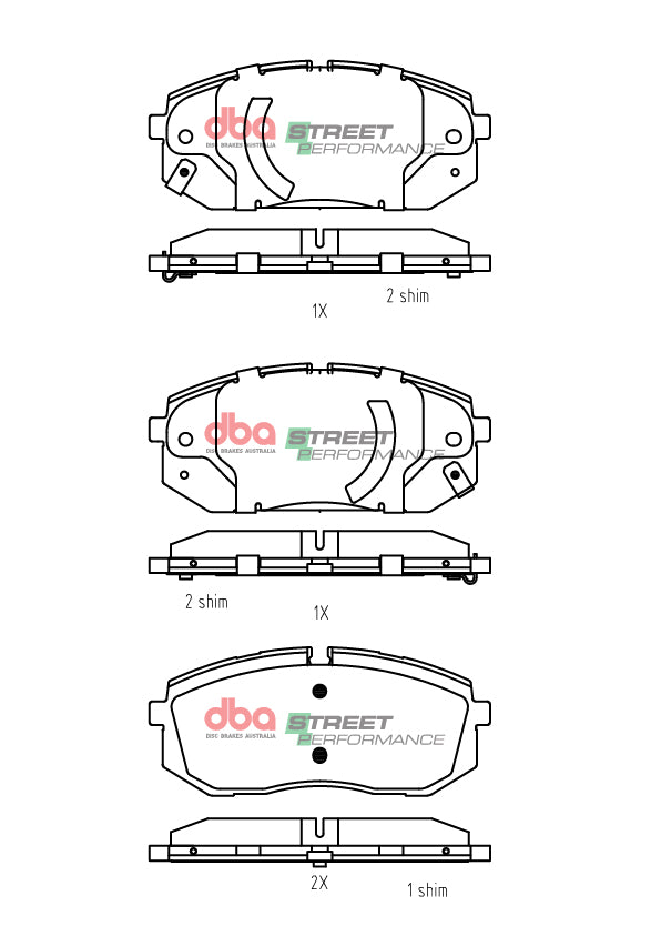 Sp Performance Brake Pads Hyundai I20 N Series Elec Wear Sensor Provision 2022 -> Front DB15325SP - DBA