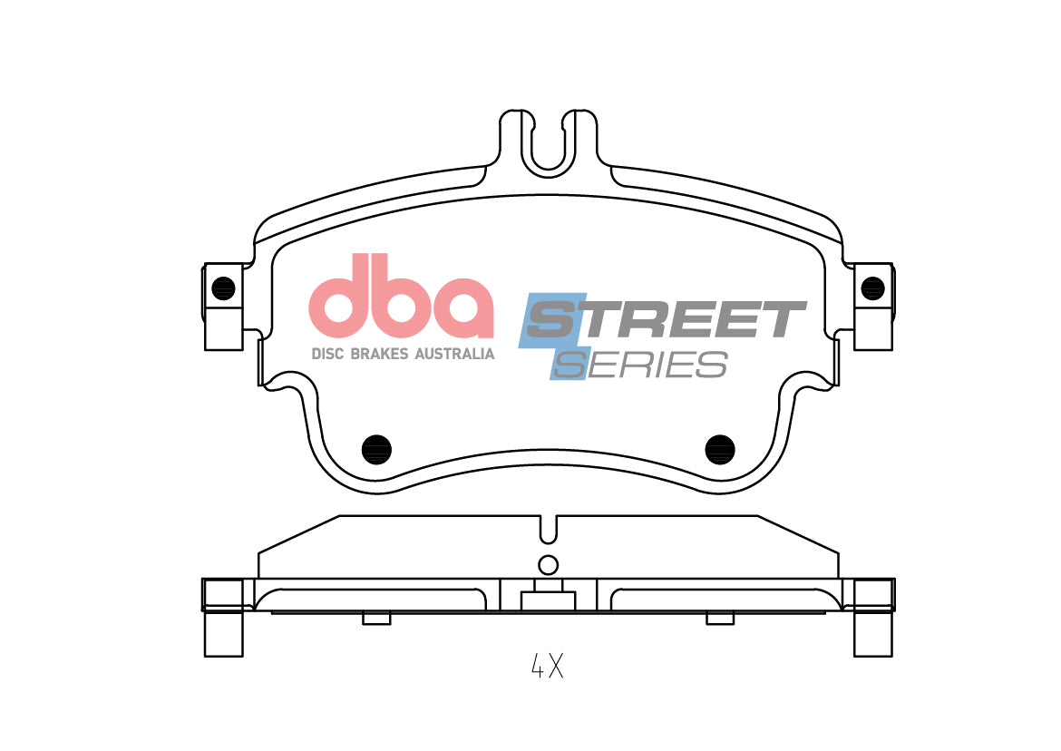 Ss Street Series Brake PADMercedes Benz A Class W176 B2011 2019 DB15345SS - DBA