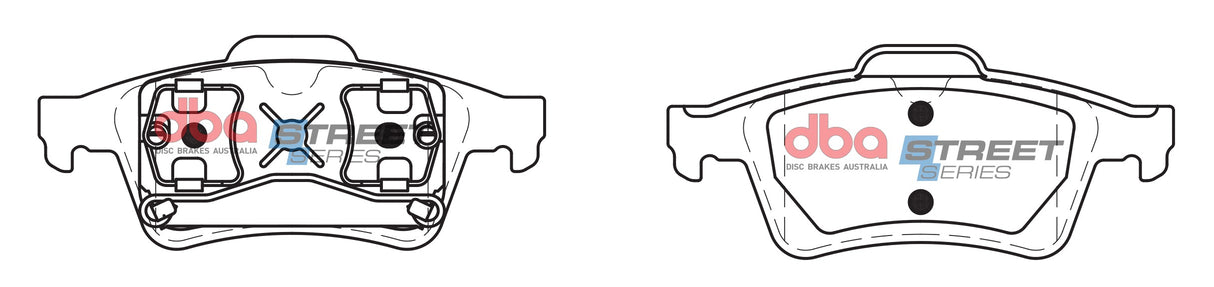 Ss Street Series Brake Pads Holden/Mazda/Renault/Saab & Volvo 2001-2014 Rear DB1665SS - DBA
