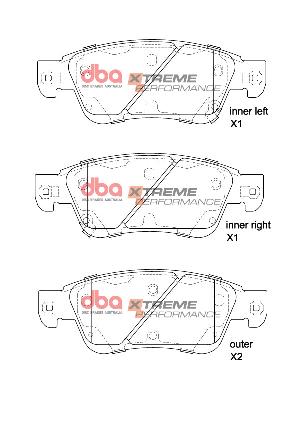 Xp Xtreme Performance Brake Pads Infinity/Nissan 1998-2014 Front DB1698XP - DBA