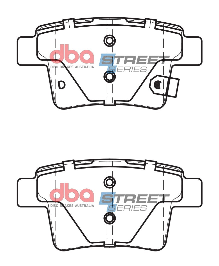 Ss Street Series Brake Pads Ford/Mitsubishi & Proton 1992-2014 Rear DB1713SS - DBA