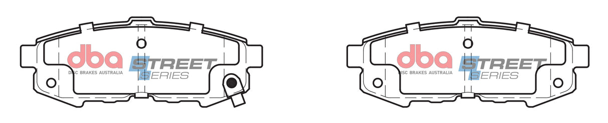 Ss Street Series Brake Pads Mazda Mpv 2004-2014 Rear DB1729SS - DBA